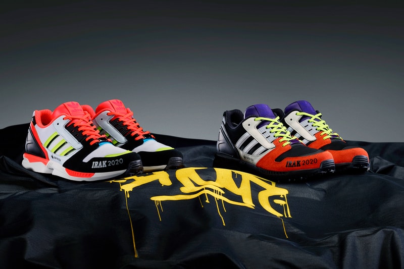 irak adidas originals a zx 8000 gtx gore tex FX0372 FX0371 red purple silver white black blue neon green official release dates info photos price store list buying guide