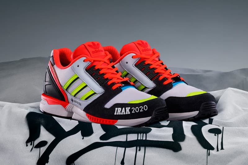 irak adidas originals a zx 8000 gtx gore tex FX0372 FX0371 red purple silver white black blue neon green official release dates info photos price store list buying guide