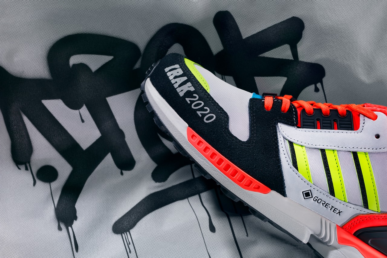 irak adidas originals a zx 8000 gtx gore tex FX0372 FX0371 red purple silver white black blue neon green official release dates info photos price store list buying guide