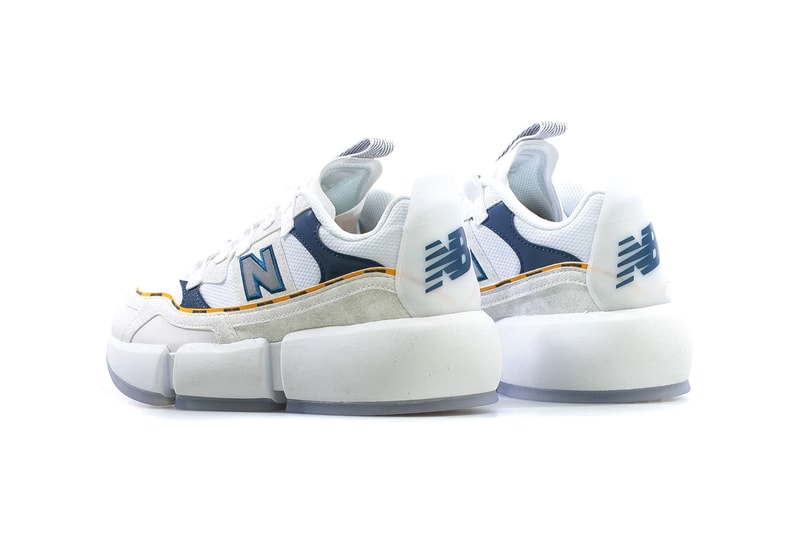 jaden smith new balance vision racer white navy blue yellow entanglement MSVRCJSG official release date info photos price store list buying guide