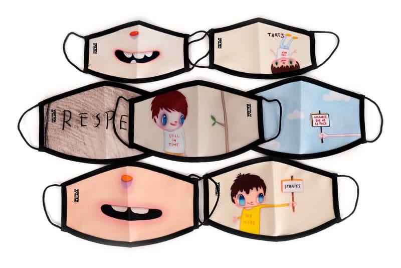 Javier Calleja Face Masks for Festival De Málaga characters nose mouth text message coronavirus