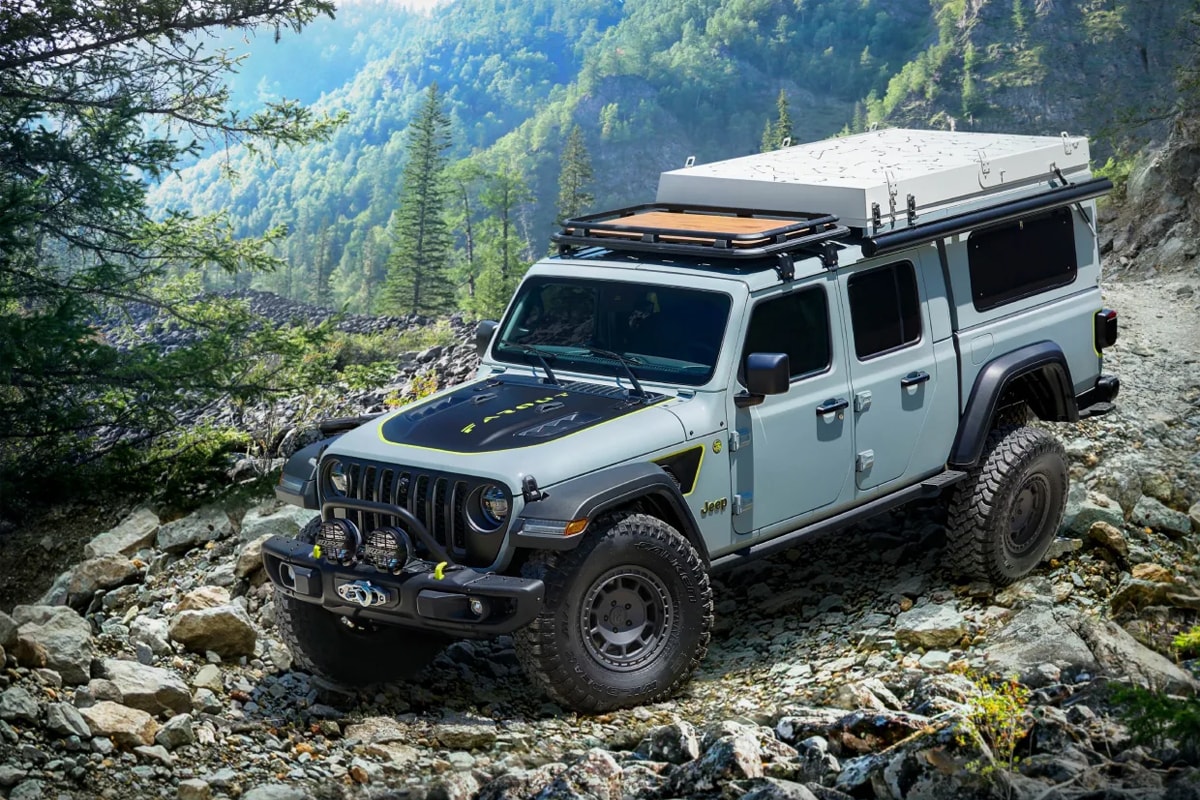 jeep ecodiesel overlander truck concept farout gladiator off road camping overlanding offroading 4x4 