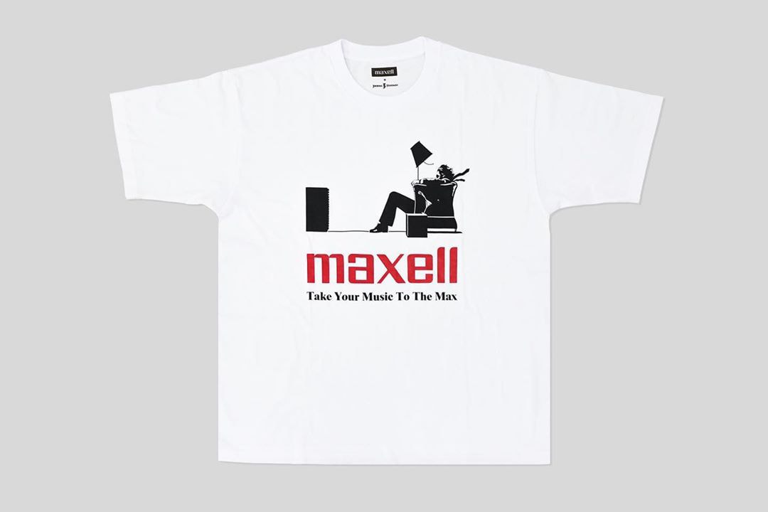 JOURNAL STANDARD Drops Nostalgic Maxell T-Shirt Collection blown away guy cassette tapes cds music '90s '80s recordings 