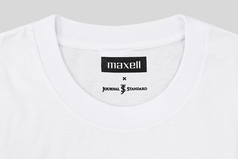 JOURNAL STANDARD Drops Nostalgic Maxell T-Shirt Collection blown away guy cassette tapes cds music '90s '80s recordings 