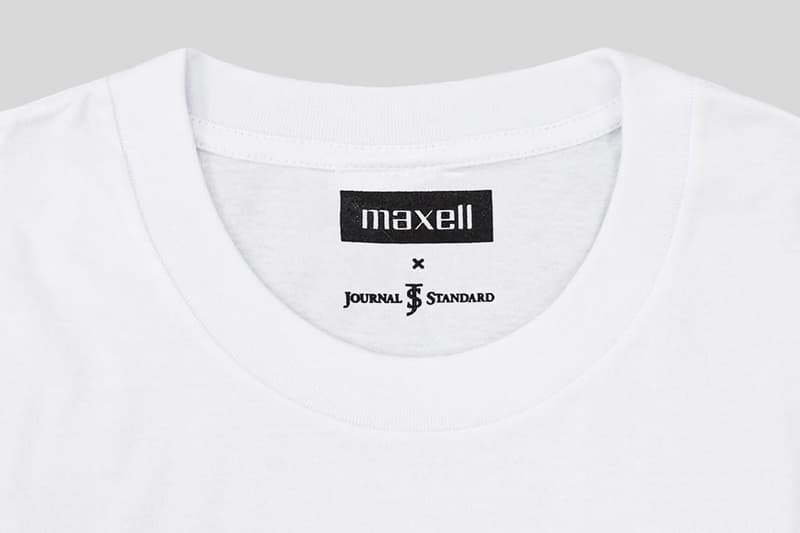 JOURNAL STANDARD Drops Nostalgic Maxell T-Shirt Collection blown away guy cassette tapes cds music '90s '80s recordings