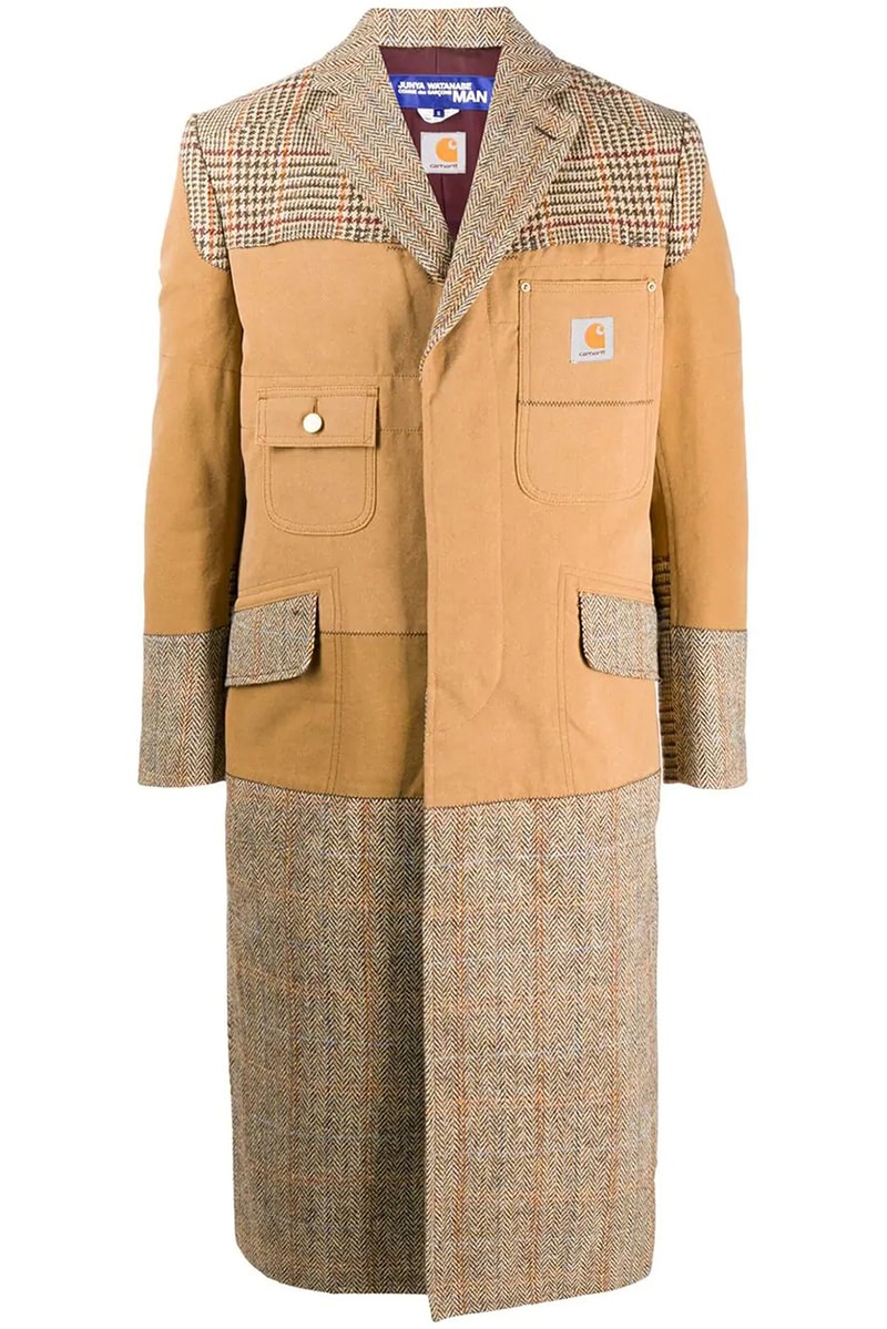 Junya Watanabe MAN FW20 Patchwork, Collaborations levis canada goose carhartt pirelli campagnolo moto guzzi collection fall winter 2020 comme des garcons