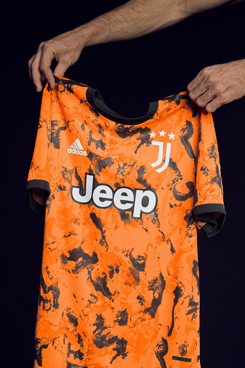 juventus Adidas football away kit 2020 2021 third kit orange Camo bold inspired release information