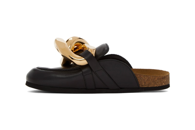 JW Anderson Leather Curb Chain Loafers menswear streetwear spring summer 2020 collection ss20 footwear shoes slip ons sandals
