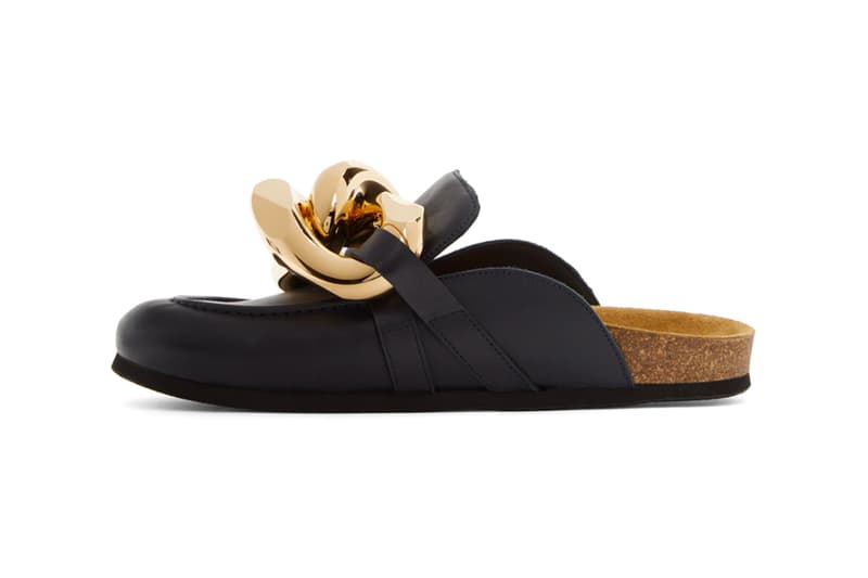 JW Anderson Leather Curb Chain Loafers menswear streetwear spring summer 2020 collection ss20 footwear shoes slip ons sandals