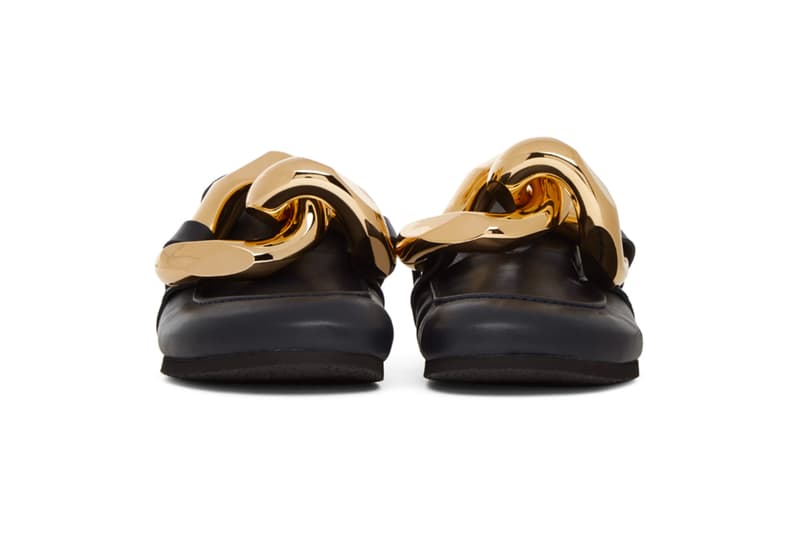 JW Anderson Leather Curb Chain Loafers menswear streetwear spring summer 2020 collection ss20 footwear shoes slip ons sandals