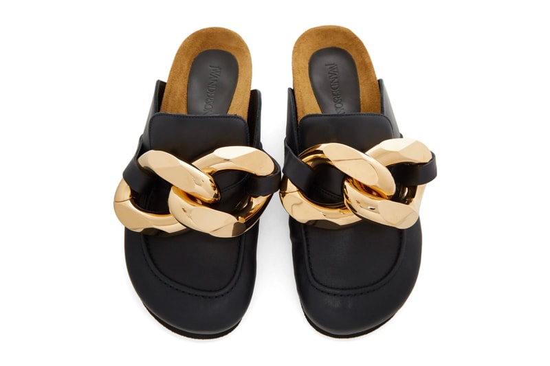 JW Anderson Leather Curb Chain Loafers menswear streetwear spring summer 2020 collection ss20 footwear shoes slip ons sandals