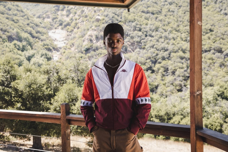 Kappa Fall/Winter 2020 Lookbook Collection quarter-zips bomber jackets hoodies sweatpants biker shorts cropped tops sports bras leggings