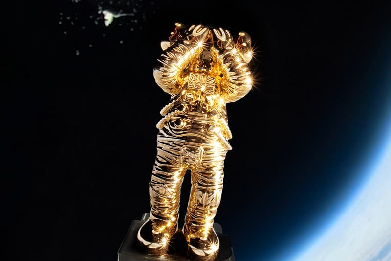 'KAWS:HOLIDAY SPACE' Companion AllRightsReserved figure collectible 11.5 inches astronaut three colorways gold silver black