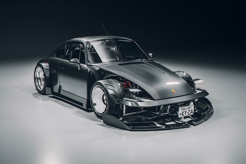 Khyzyl Saleem Porsche 911 "Un-hinged" Render air-cooled Porsche 964 993 356  widebody rotiform carbon fiber german automotive 