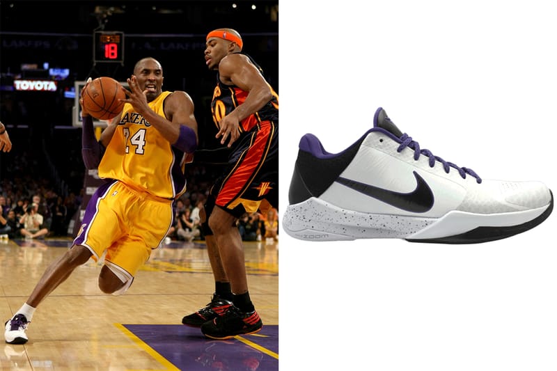 kobe wearing kobe 5