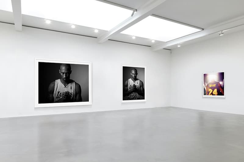 Kobe Bryant Virtual Exhibition Plastic Gallery "8/24 : Kobe Bryant" Michael Muller installation views NBA champion portraits mamba week
