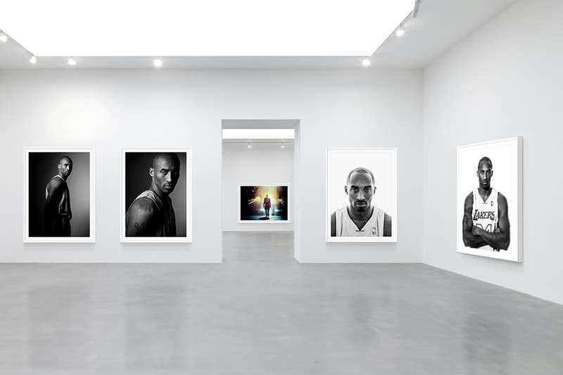 Kobe Bryant Virtual Exhibition Plastic Gallery "8/24 : Kobe Bryant" Michael Muller installation views NBA champion portraits mamba week