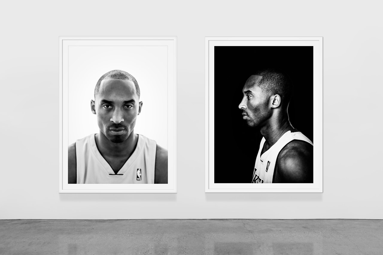Kobe Bryant Virtual Exhibition Plastic Gallery "8/24 : Kobe Bryant" Michael Muller installation views NBA champion portraits mamba week