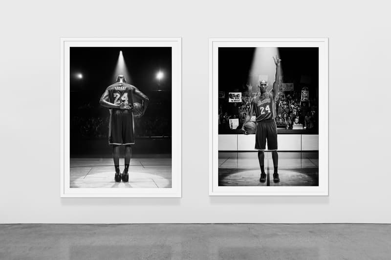 Kobe Bryant Virtual Exhibition Plastic Gallery "8/24 : Kobe Bryant" Michael Muller installation views NBA champion portraits mamba week