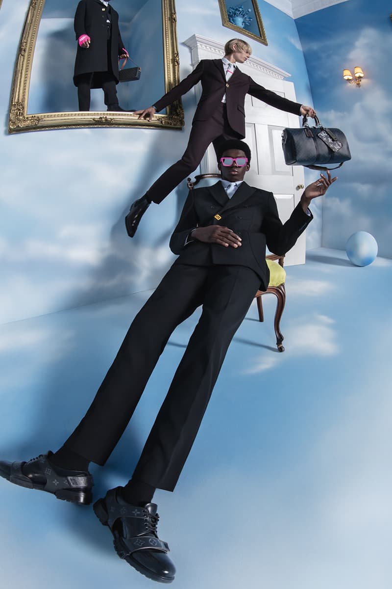 Louis Vuitton Fall/Winter 2020 Campaign Lookbook Menswear Tim Walker "Heaven on Earth" Men’s Artistic Director Virgil Abloh British actor Michael Ward Ghanaian model Ottawa Kwami