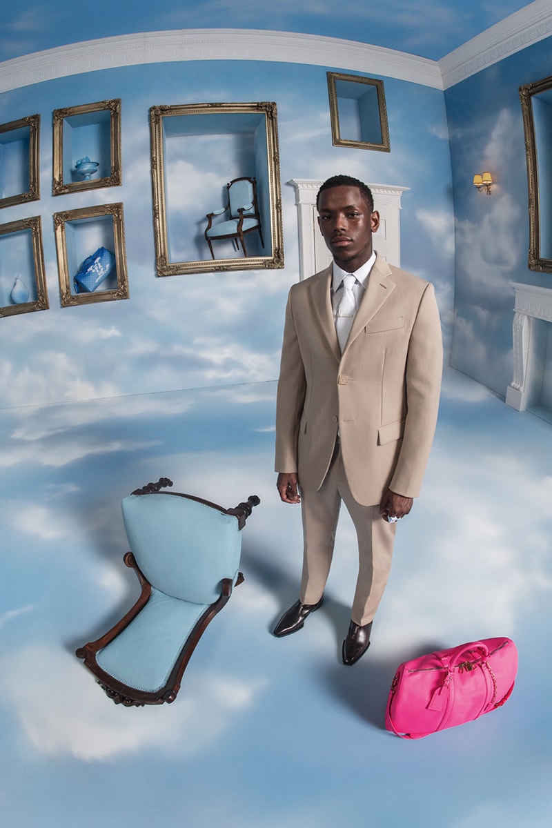 Louis Vuitton Fall/Winter 2020 Campaign Lookbook Menswear Tim Walker "Heaven on Earth" Men’s Artistic Director Virgil Abloh British actor Michael Ward Ghanaian model Ottawa Kwami