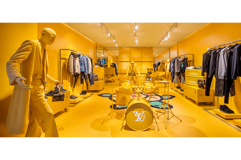 Louis Vuitton NIGO Virgil Abloh LV² Second Drop editorial final look last collaboration collection bags accessories shoes scarves