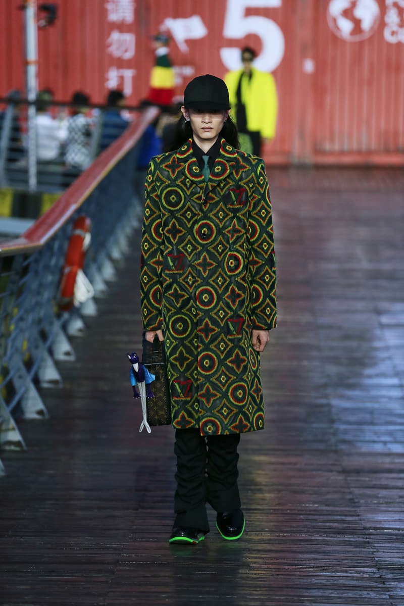 Louis Vuitton Spring/Summer 2021 Collection Runway ss21 virgil abloh mens menswear shanghai Zoooom friends video watch presentation show upcycling recycle lv design message in a bottle