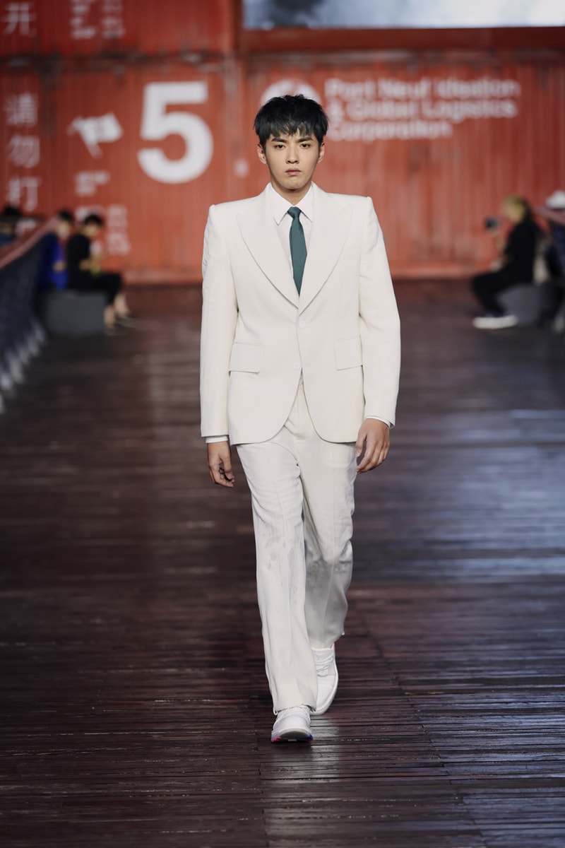 Louis Vuitton Spring/Summer 2021 Collection Runway ss21 virgil abloh mens menswear shanghai Zoooom friends video watch presentation show upcycling recycle lv design message in a bottle