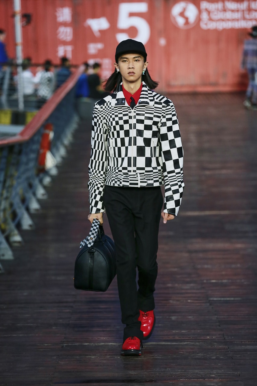 Louis Vuitton Spring/Summer 2021 Collection Runway ss21 virgil abloh mens menswear shanghai Zoooom friends video watch presentation show upcycling recycle lv design message in a bottle
