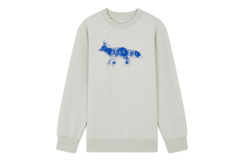 Maison Kitsuné and ADER error "The Bluest Fox" collection crewnecks short sleeves polos hats socks 