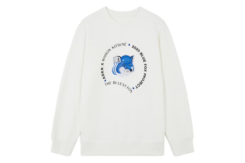 Maison Kitsuné and ADER error "The Bluest Fox" collection crewnecks short sleeves polos hats socks 