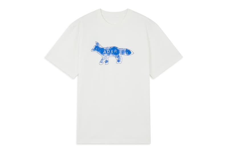 Maison Kitsuné and ADER error "The Bluest Fox" collection crewnecks short sleeves polos hats socks 