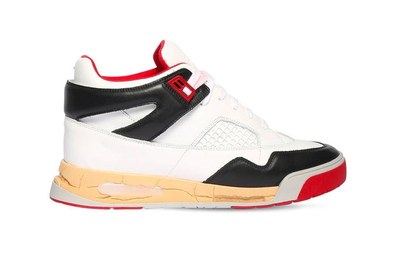 Maison Margiela 35mm DDSTCK Leather Mid-High Sneakers Release Info Buy Price LUISAVIAROMA Jordan Air Brand 4 fire red white black grey