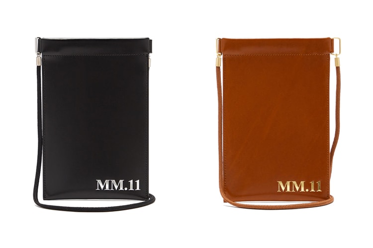 Maison Margiela Drops MM.11-Embossed Leather Phone Pouches