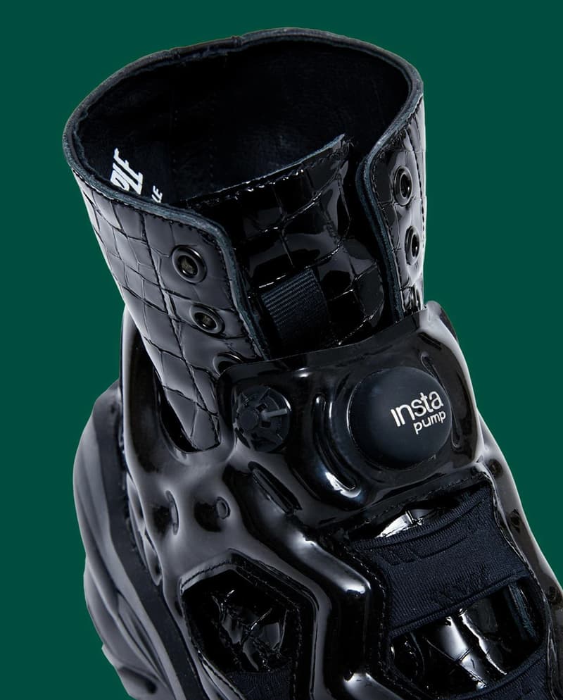 maison margiela reebok tabi instapump fury ankle boot all black patent leather official release pre order date info photos price store list buying guide