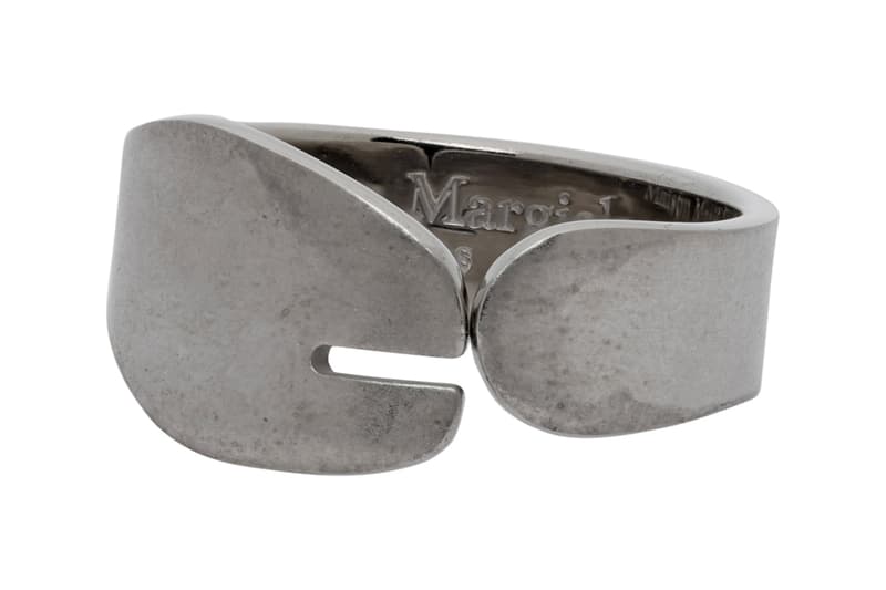 Maison Margiela Tabi Ring Release SSENSE accessories jewelry shopping silver tabi shoes 