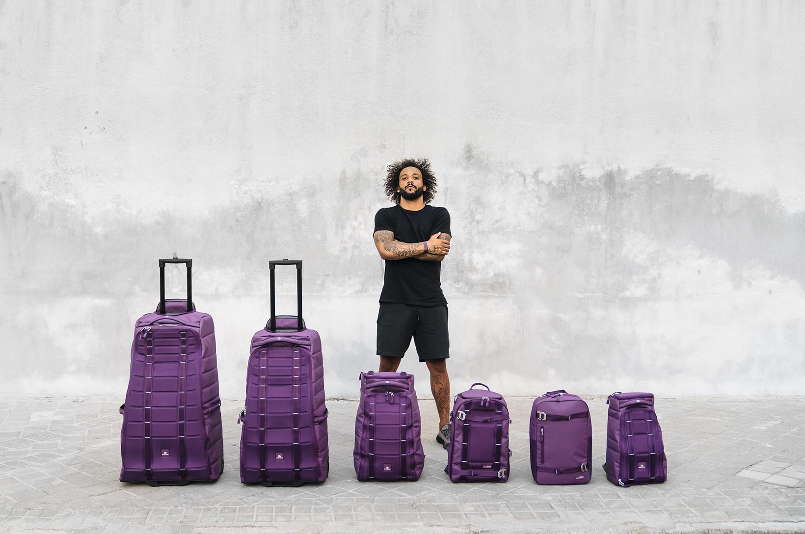 Marcelo Vieira x Db Purple Luggage Collection Douchebags Real Madrid Brazil Footballer