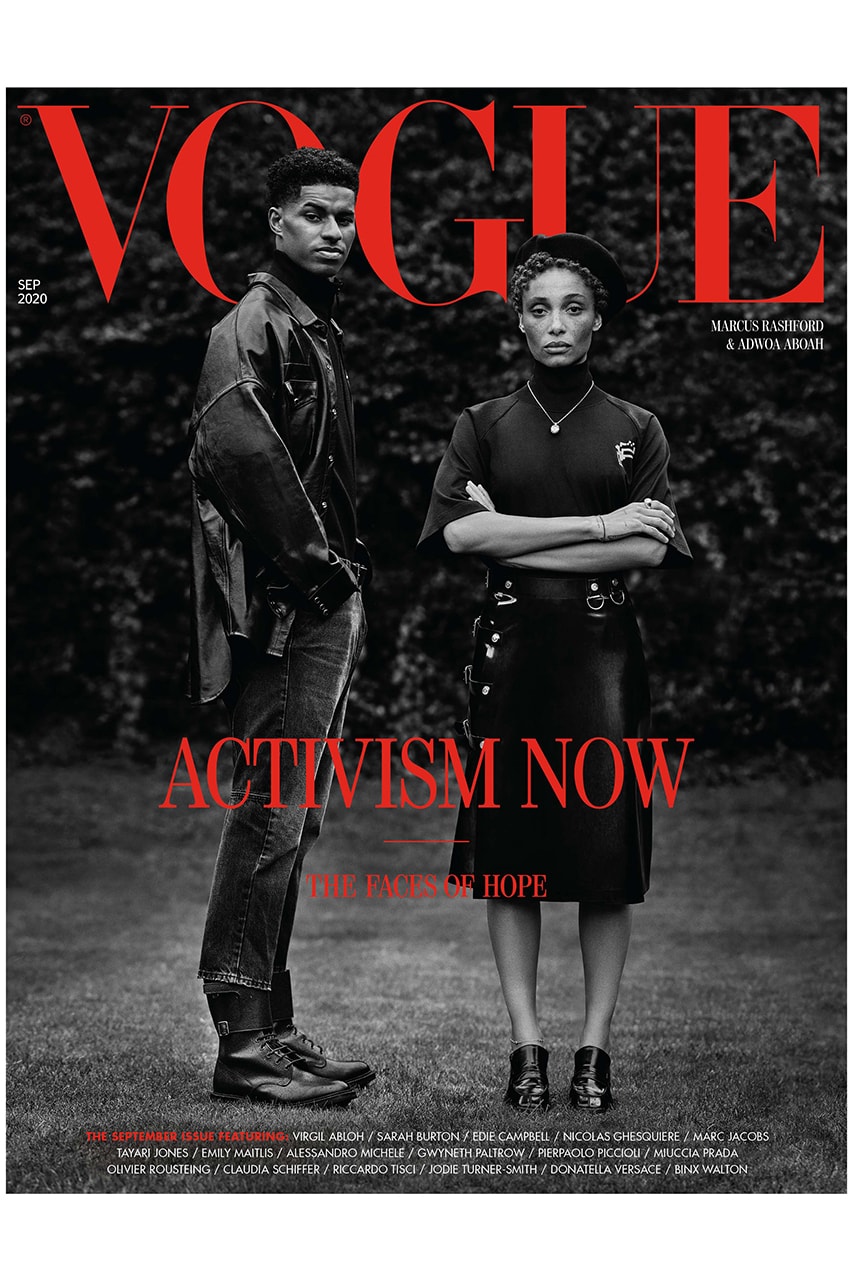 Marcus Rashford Covers British Vogue September Issue Edward enninful adwoa aboah