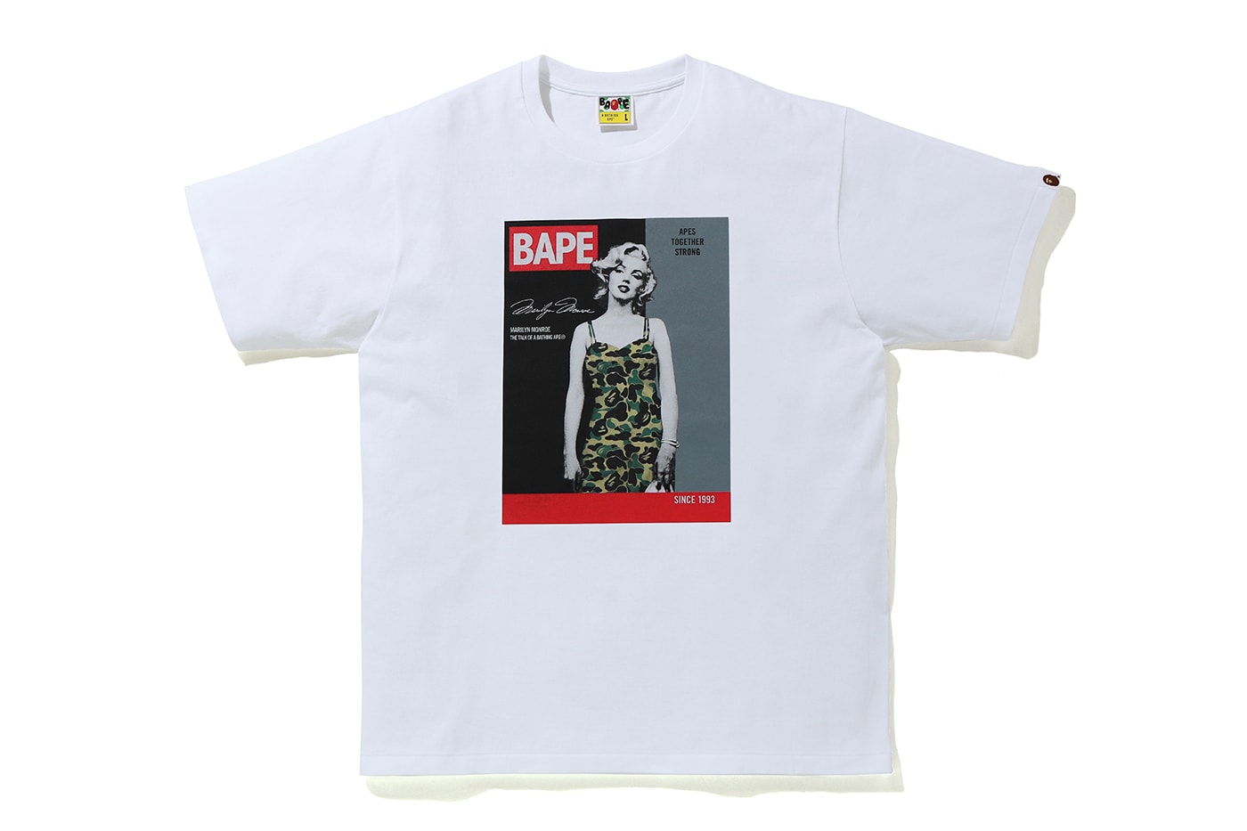 Marilyn Monroe A BATHING APE t-shirt collection Release Info bape Authentic Brands Group APE HEAD