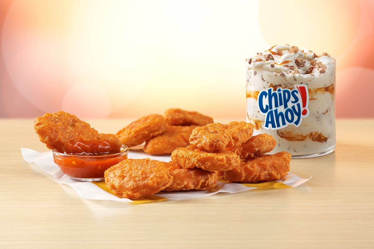McDonald's Spicy Chicken McNuggets Chips Ahoy! McFlurry News ice cream fast food