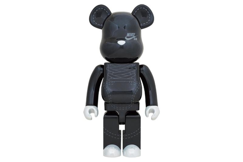 medicom toy bearbrick nike sb dunk low black white fur official release date info photos price store list buying guide