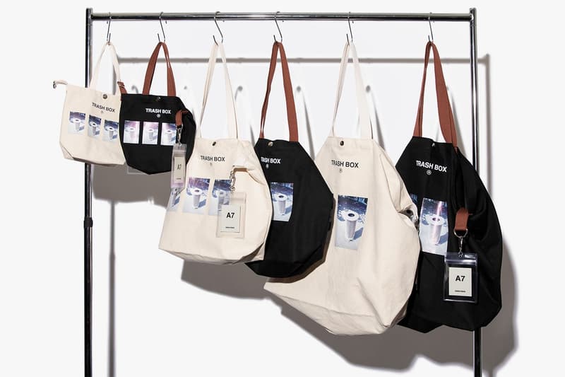 nana-nana Introduces Tote Bag Collection Graphics Printed "PAPER" "TELEPHONE" "TRASH BOX" "ROOM" "NOT MAISON" 100 Percent Cotton Brown Cream Off White Gray Black Accessories Japan