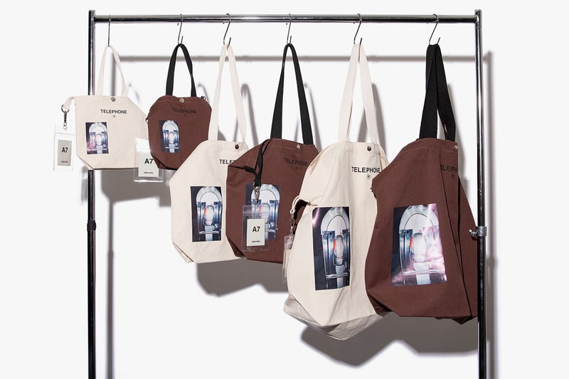 nana-nana Introduces Tote Bag Collection Graphics Printed "PAPER" "TELEPHONE" "TRASH BOX" "ROOM" "NOT MAISON" 100 Percent Cotton Brown Cream Off White Gray Black Accessories Japan