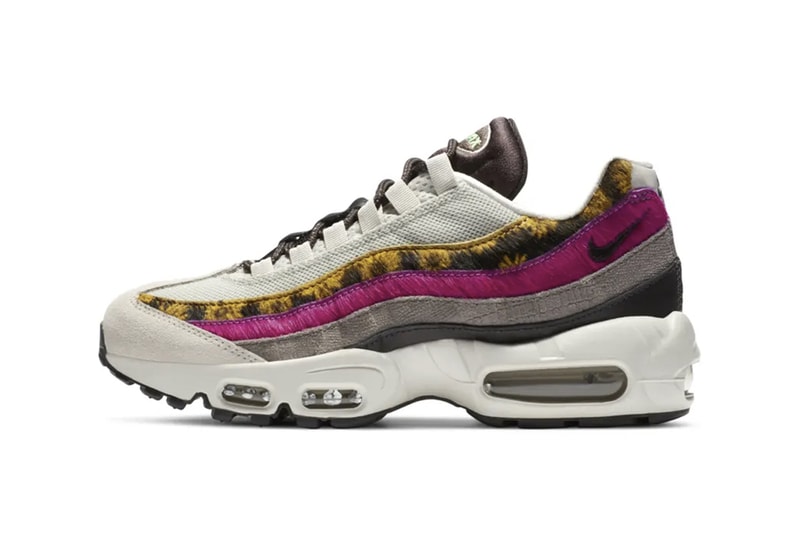 nike air max 95 daisy chain release information faux fur suede leather pink sunflower grey japan buy cop purchase