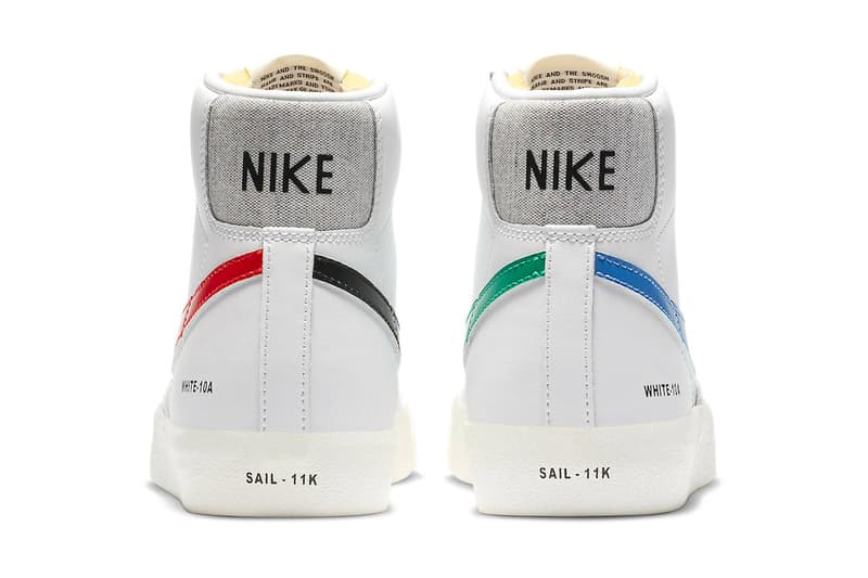 Nike Blazer Mid 77 Color Code Pack Release Info DA2142-146 DA2142-046 white black