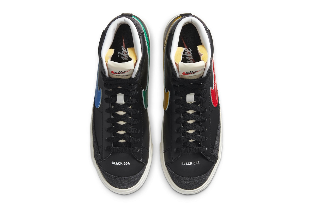 Nike Blazer Mid 77 Color Code Pack Release Info DA2142-146 DA2142-046 white black