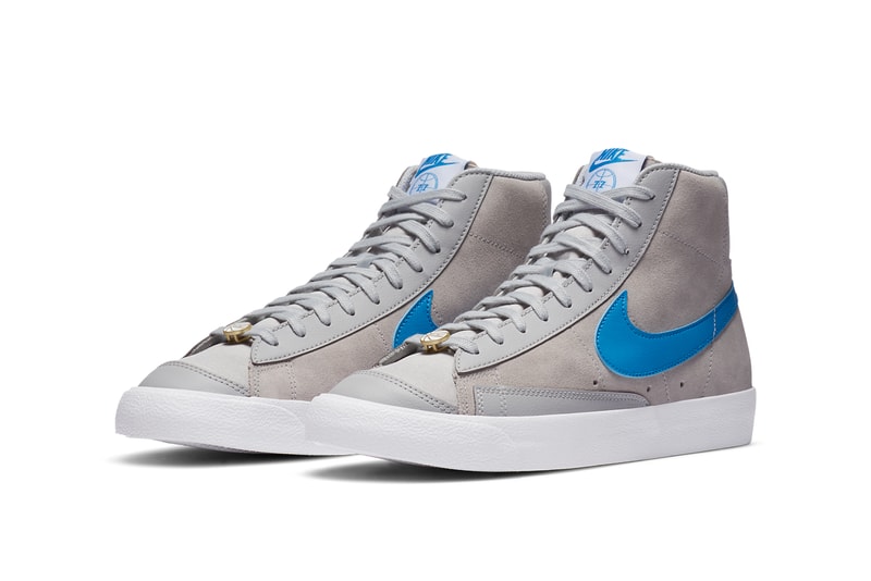 nike sportswear blazer 77 mid vintage sky force 3 4 grey fog coney island CV0600 CV8927 001 grey fog light photo blue white official release date info photos price store list buying guide CV0600 CV8927 001 
