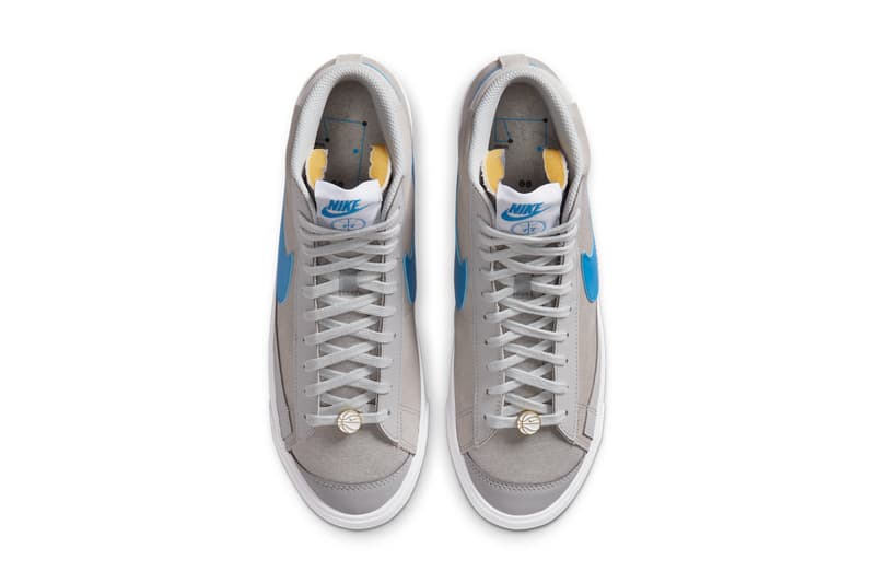 nike sportswear blazer 77 mid vintage sky force 3 4 grey fog coney island CV0600 CV8927 001 grey fog light photo blue white official release date info photos price store list buying guide CV0600 CV8927 001 