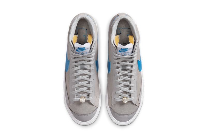 nike sportswear blazer 77 mid vintage sky force 3 4 grey fog coney island CV0600 CV8927 001 grey fog light photo blue white official release date info photos price store list buying guide CV0600 CV8927 001 