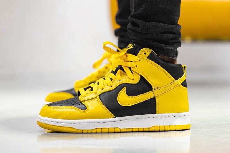 nike sportswear dunk high varsity maize black white cz8149 002 holiday 2020 official release date info photos price store list buying guide